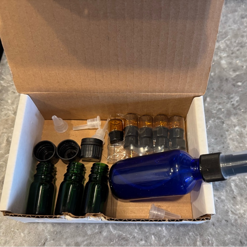 Glass Bottle Set with Droppers